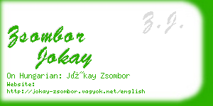 zsombor jokay business card